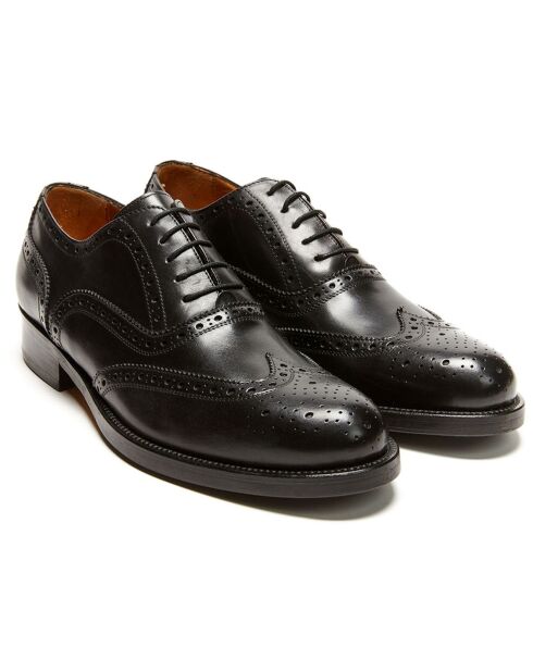 Richelieus en Cuir Oxford noirs