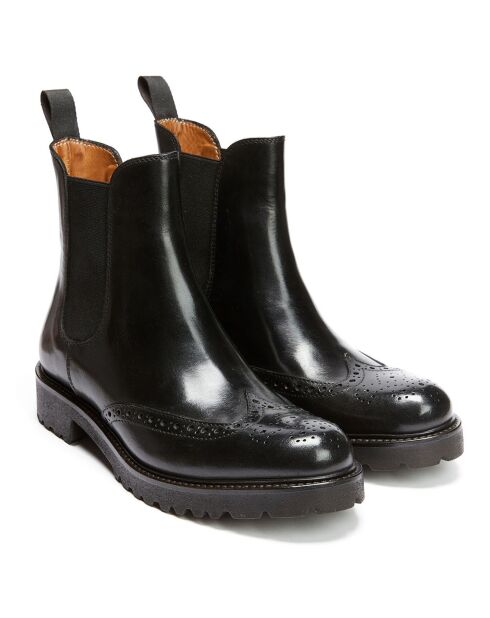 Chelsea Boots en Cuir Dilan noires