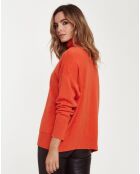 Pull Arum Col Roulé orange