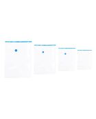 13 Housses Sous-vide + Pompe transparent/bleu