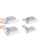 13 Housses Sous-vide + Pompe transparent/bleu