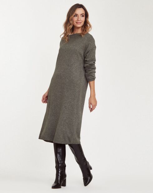 Robe Pull Carline Col Rond kaki