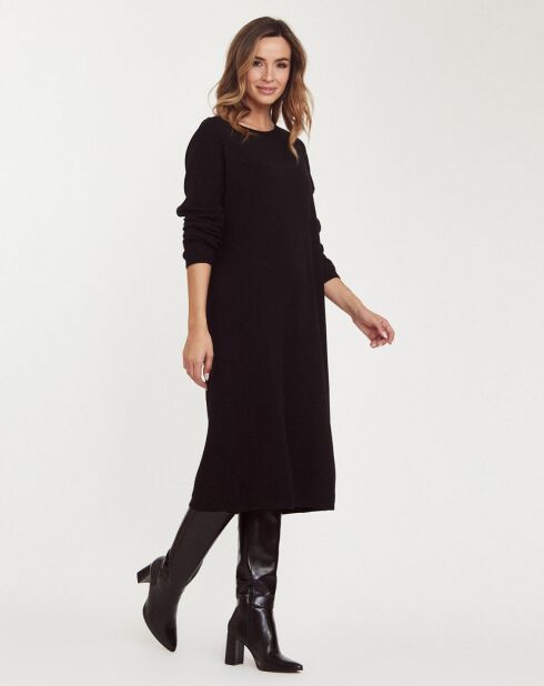 Robe Pull Carline Col Rond noire