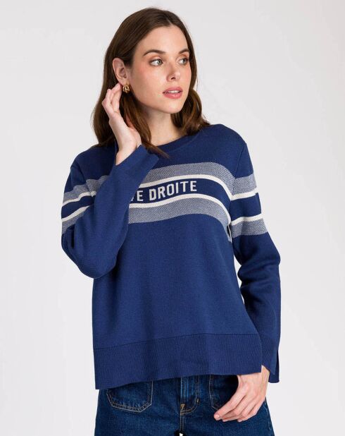 Pull Lemour indigo