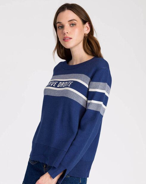 Pull Lemour indigo