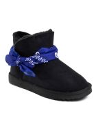 Low boots Warenn noir/blue paisley