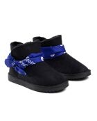 Low boots Warenn noir/blue paisley