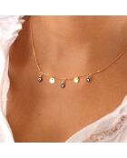 Collier mini Eyes en Laiton doré