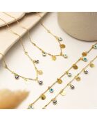 Collier mini Eyes en Laiton doré