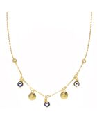 Collier mini Eyes en Laiton doré
