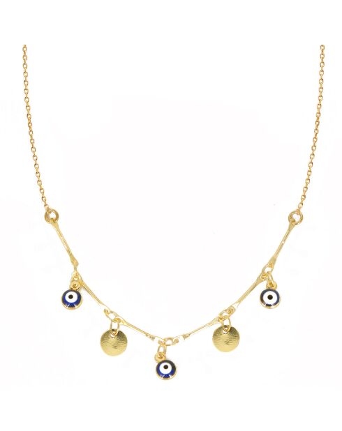 Collier mini Eyes en Laiton doré