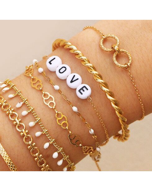 Bracelet Love en Laiton doré