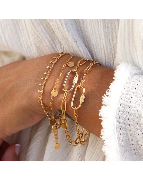 Bracelet Indra en Laiton doré