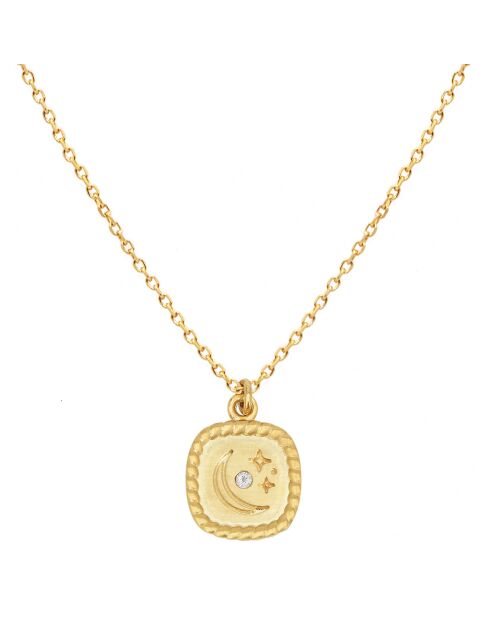 Collier Luna Story en Laiton doré
