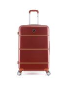 3 Valises + Vanity 4 roues simples Walter C 75/65/55/30 cm rouge foncé