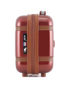 3 Valises + Vanity 4 roues simples Walter C 75/65/55/30 cm rouge foncé