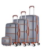 3 Valises + Vanity 4 roues simples Walter C 75/65/55/30 cm gris foncé