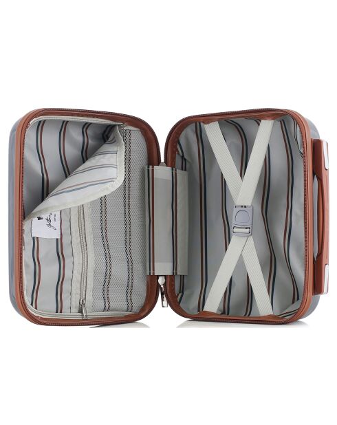 3 Valises + Vanity 4 roues simples Walter C 75/65/55/30 cm gris foncé