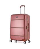 Valise Long Sejour 4 roues simples Walter C 75 cm rouge foncé