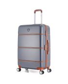 Valise Long Sejour 4 roues simples Walter C 75 cm gris foncé