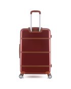Valise Moyen Séjour 4 roues simples Walter C 65 cm rouge foncé