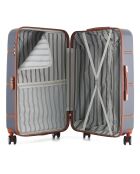 Valise Moyen Séjour 4 roues simples Walter C 65 cm gris foncé