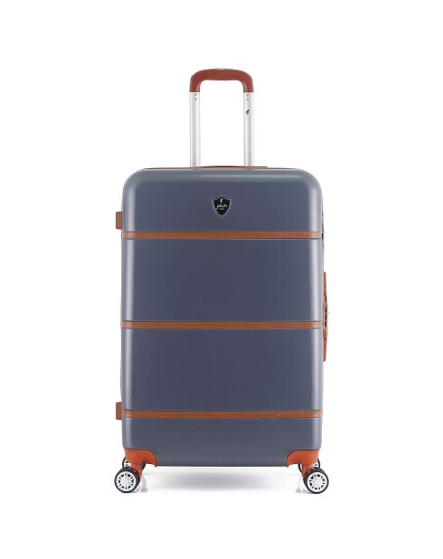 Valise Cabine 4 roues simples Walter C 55 cm gris foncé