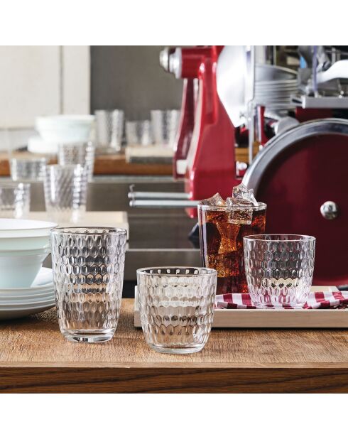 6 Verres Longdrink Slot transparents - 39 cl