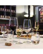6 Verres à vin Electra transparents - 19 cl