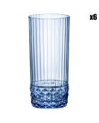 6 Gobelets America '20S bleus - 49 cl