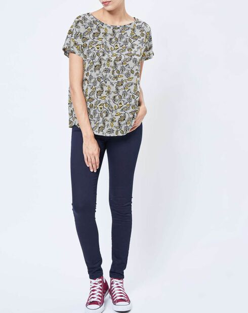 T-Shirt imprimé Jungle blanc/multicolore