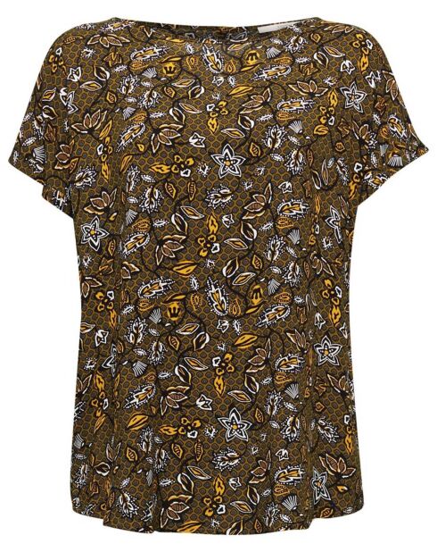 T-Shirt Jungle imprimé kaki/multicolore