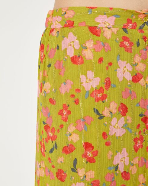 Jupe Aratase imprimée anis