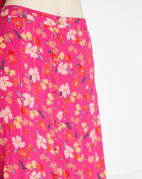 Jupe Aratase imprimée fushia