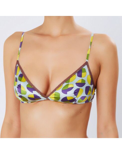 Soutien-gorge en Soie mélangée vert