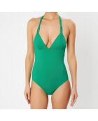 Maillot de bain 1 pièce triangle Kleio jade