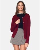 Cardigan en Cachemire mélangé Dixie bordeaux