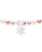 Collier en Argent Rhodié & Perles de Culture d'Eau Douce semi-rondes blanc naturel