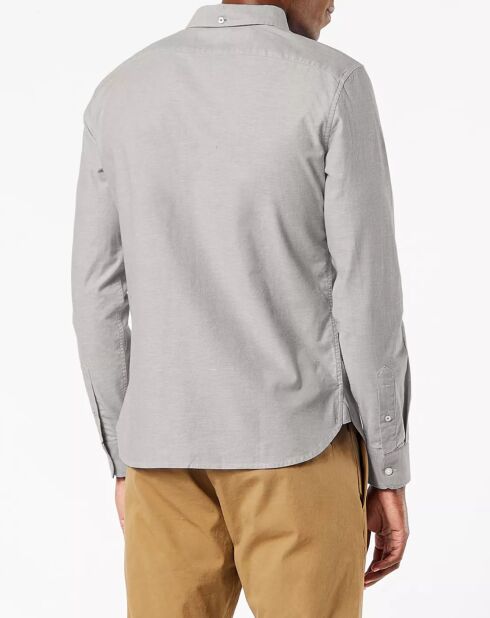 Chemise Stretch Oxford grise