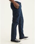 Originele, taps toelopende marineblauwe broek
