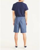 Bermuda en Lin & Coton Original bleu moyen