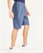 Bermuda en Lin & Coton Original bleu moyen