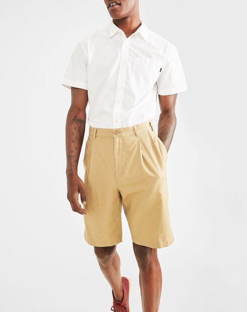 Bermuda en Lin & Coton Original beige foncé