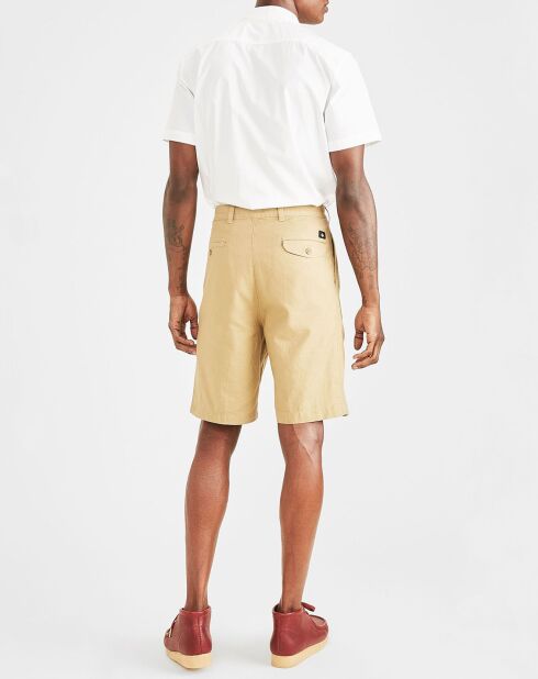 Bermuda en Lin & Coton Original beige foncé