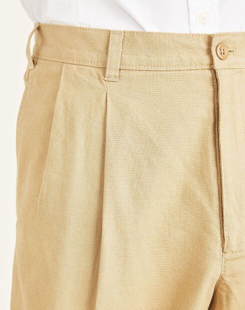 Bermuda en Lin & Coton Original beige foncé