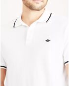 Polo Piqué Slim Fit blanc