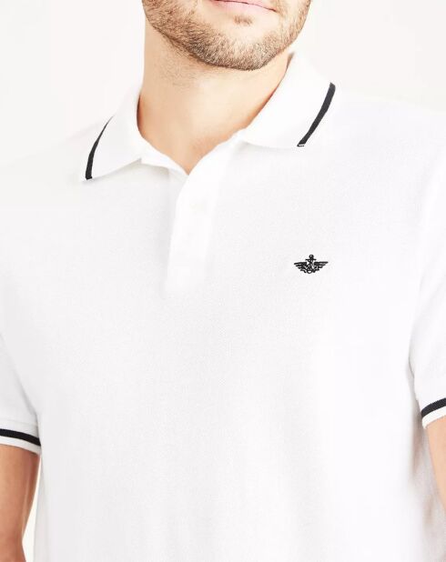 Polo Piqué Slim Fit blanc