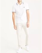 Polo Piqué Slim Fit blanc