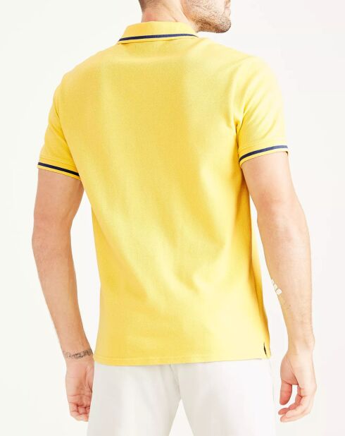 Polo Piqué Slim Fit jaune clair