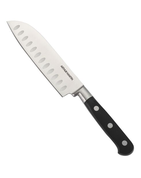 Couteau petit santoku noir/gris